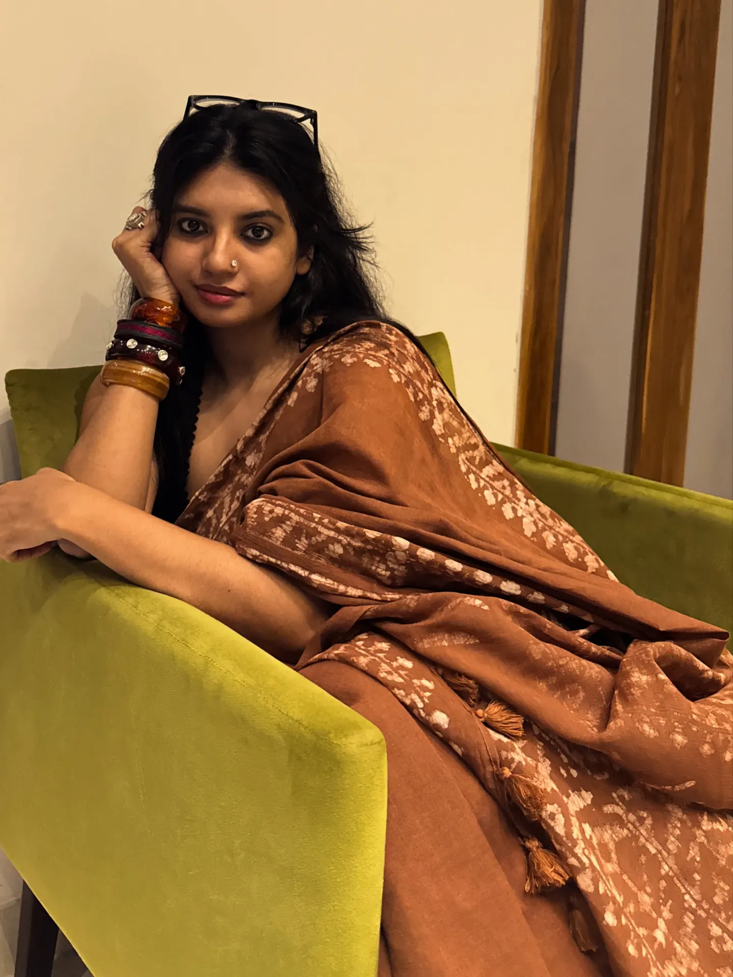 Cinnamon Brown Handloom Cotton, photo 4