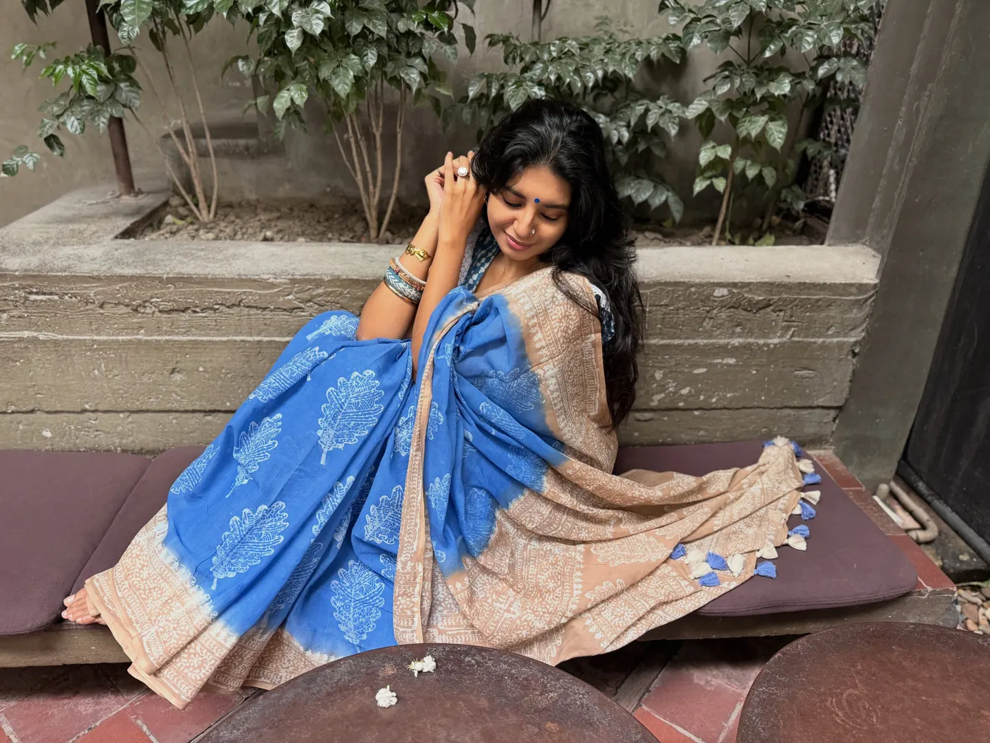 Natural Dye Cotton saree