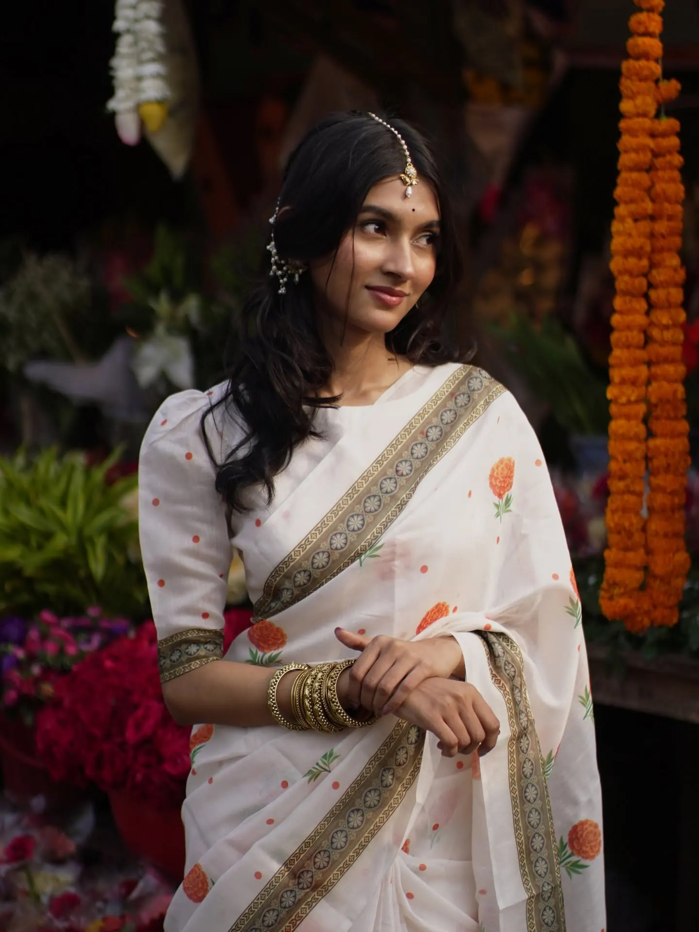 Fall saree