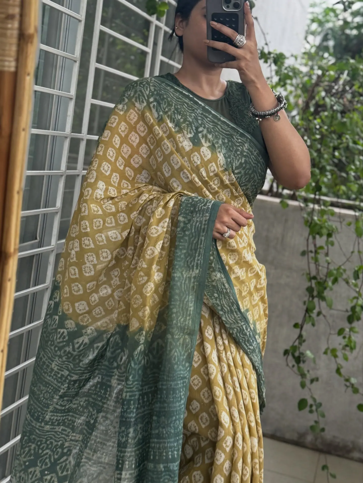 Lemon & Teal Handloom Cotton, photo 2