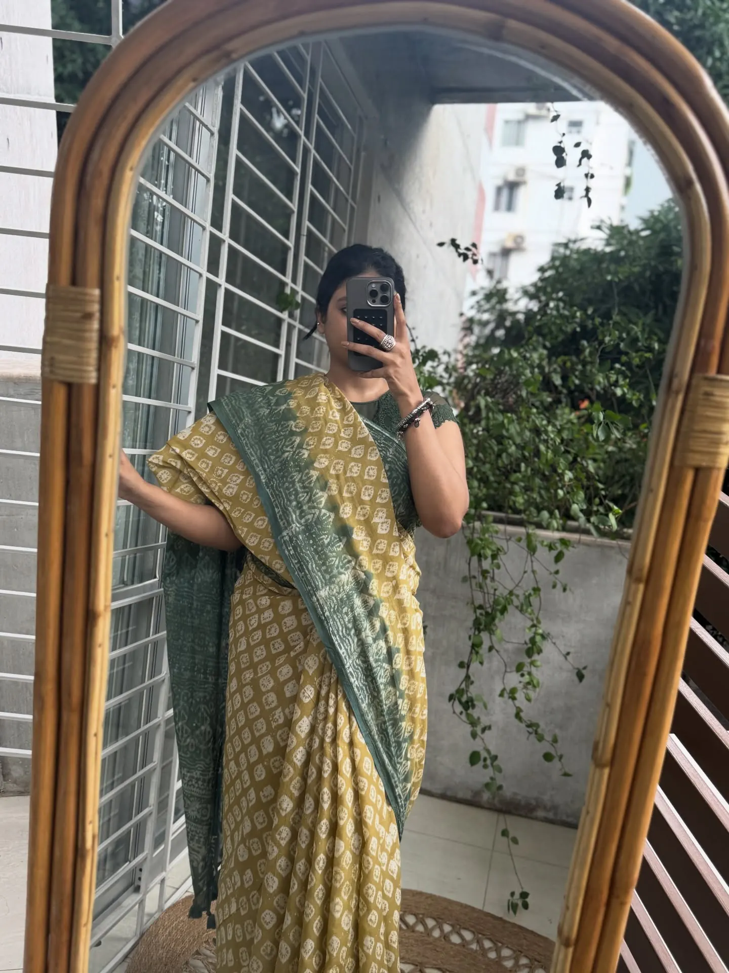 Lemon & Teal Handloom Cotton, photo 3