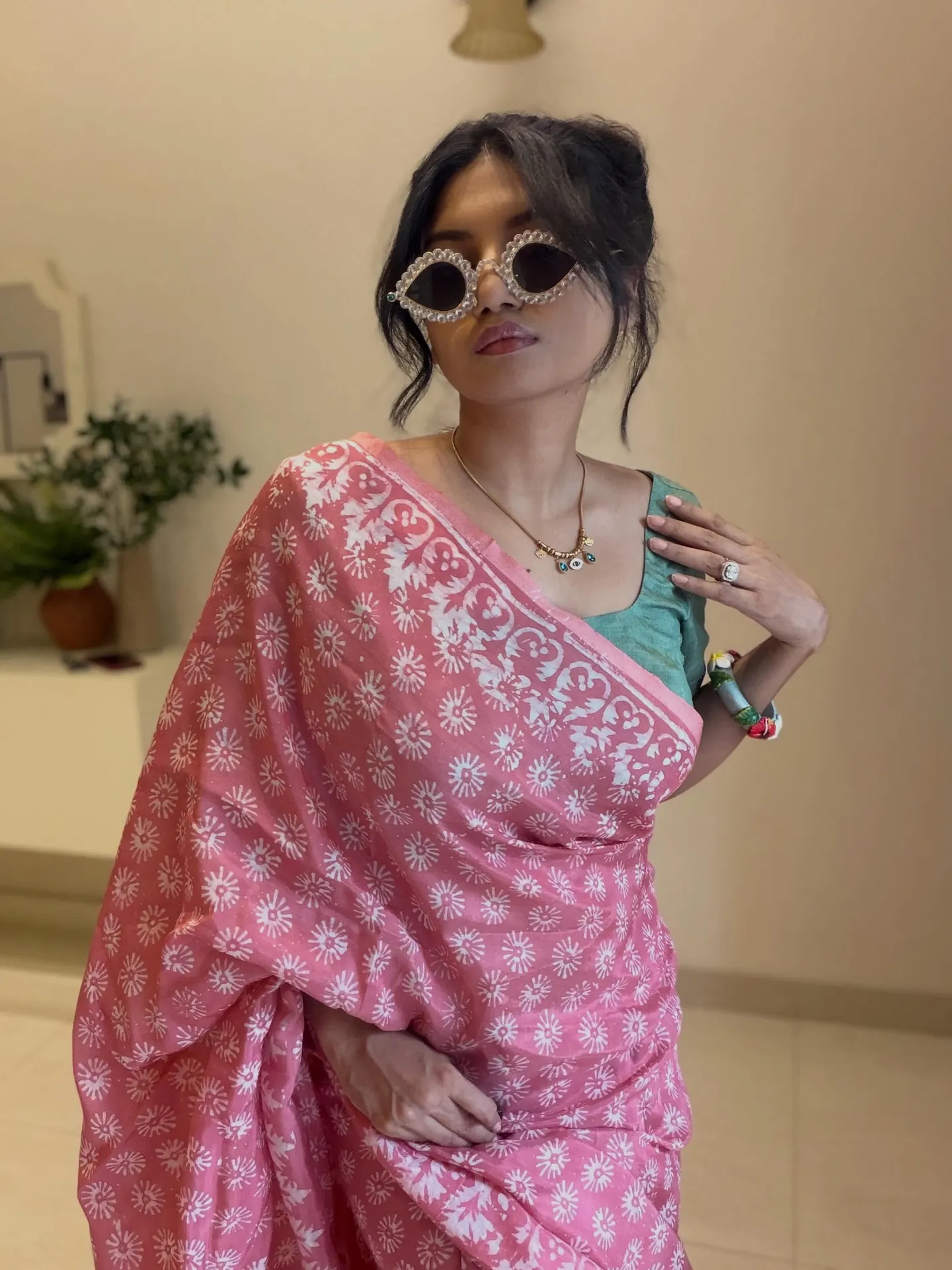 Pink Balaka Silk — Balaka Silk saree