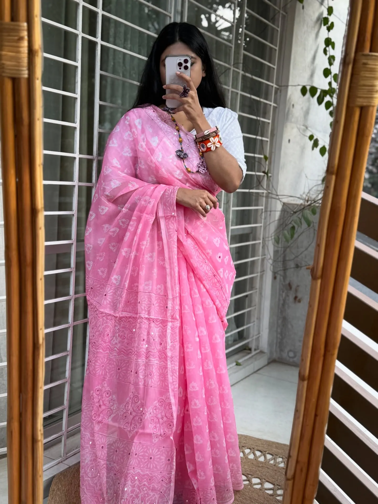 Semi Muslin Kaarchupi saree
