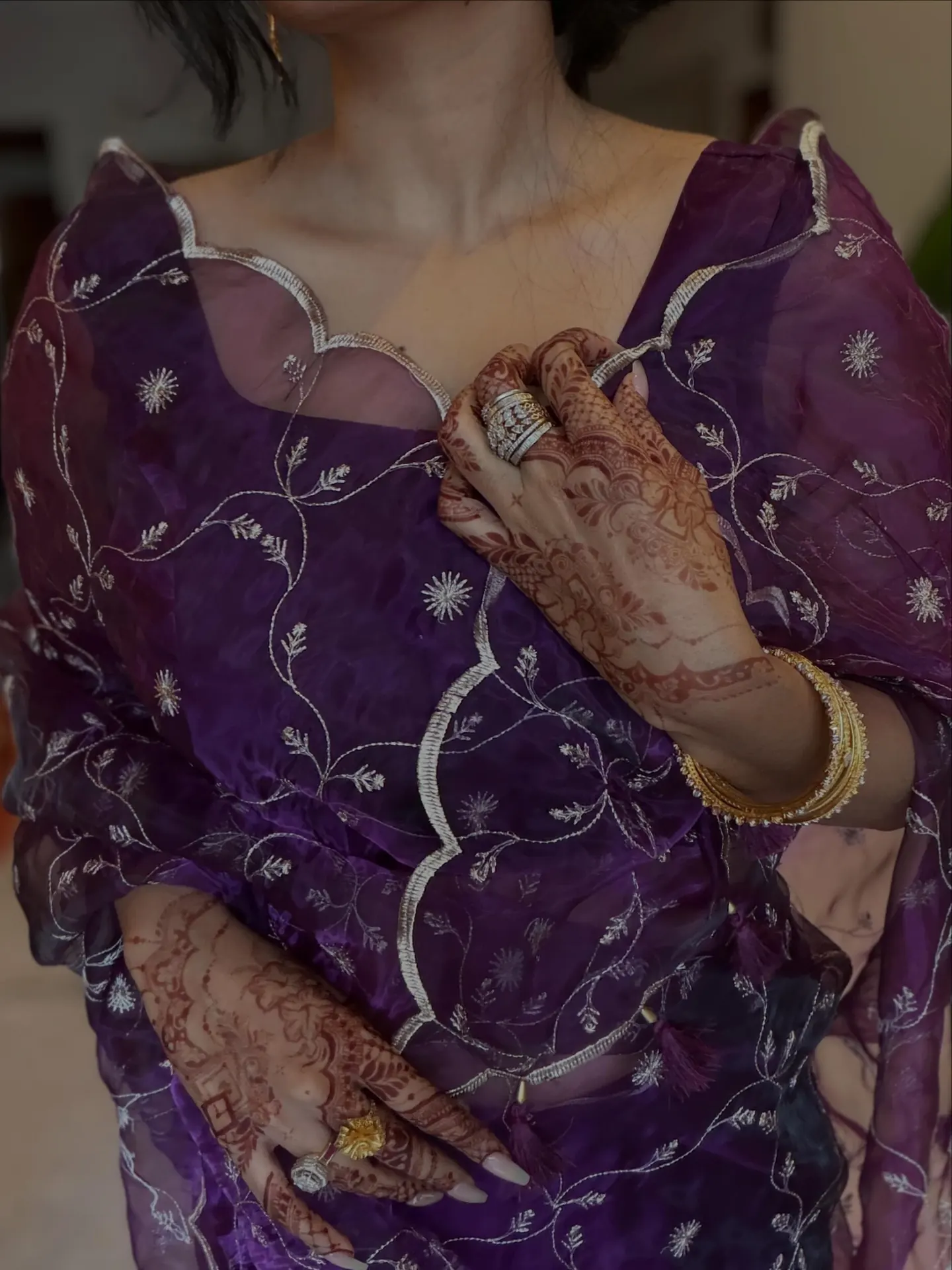 Plum Soft Tissue Silk, photo 3