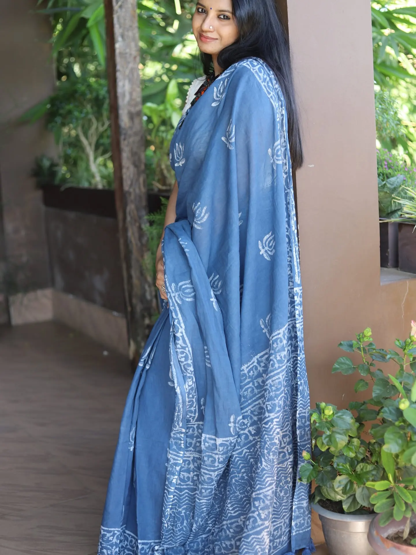 Poddo Handloom Cotton — Natural Dye Cotton saree