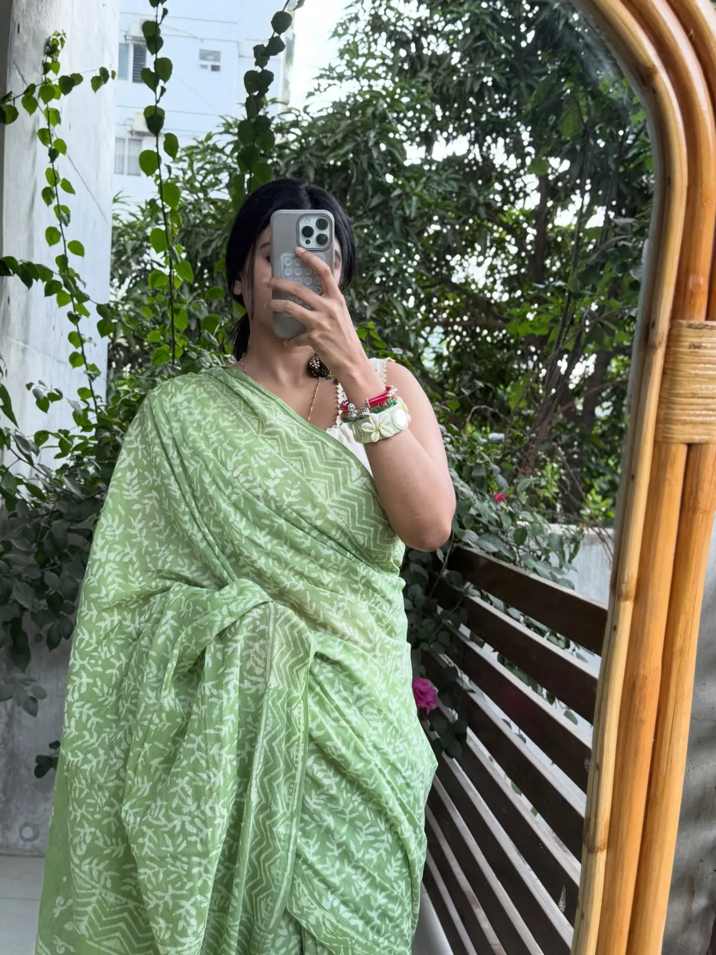 Sage Green Handloom Cotton, photo 4