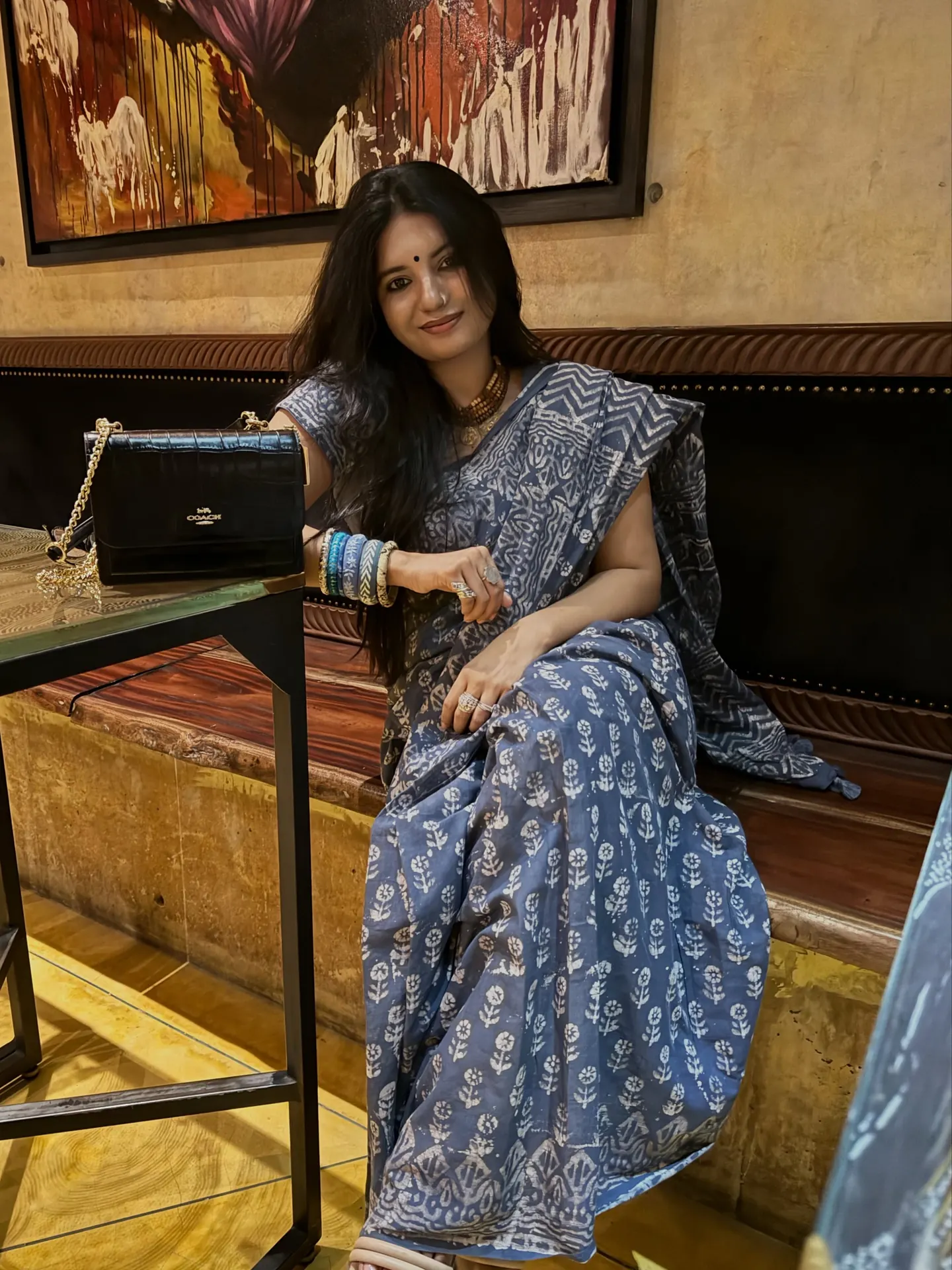 Slate Blue Handloom Cotton, photo 2