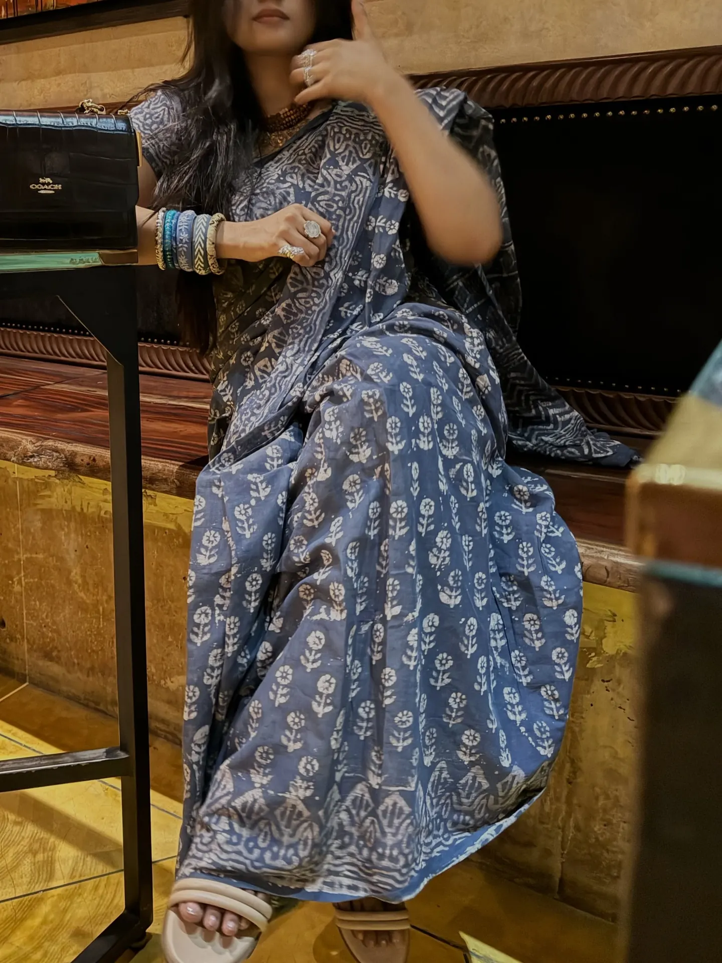 Slate Blue Handloom Cotton, photo 4