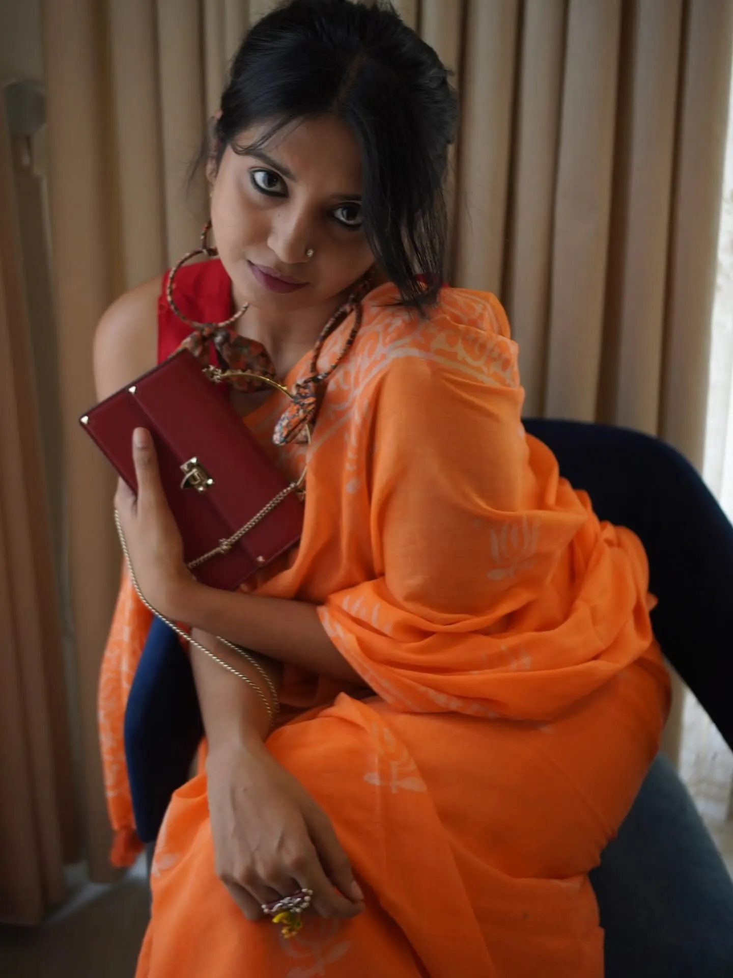 Tangerine Handloom Cotton, photo 2