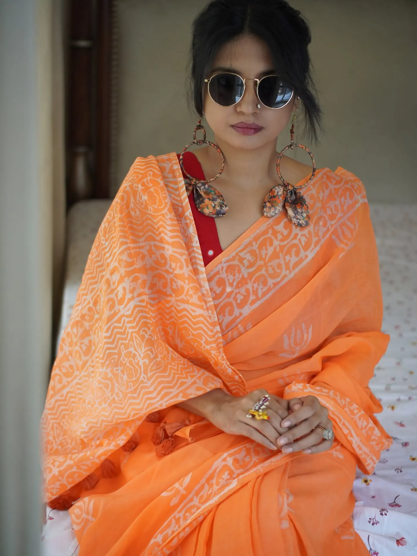 Tangerine Handloom Cotton, photo 3