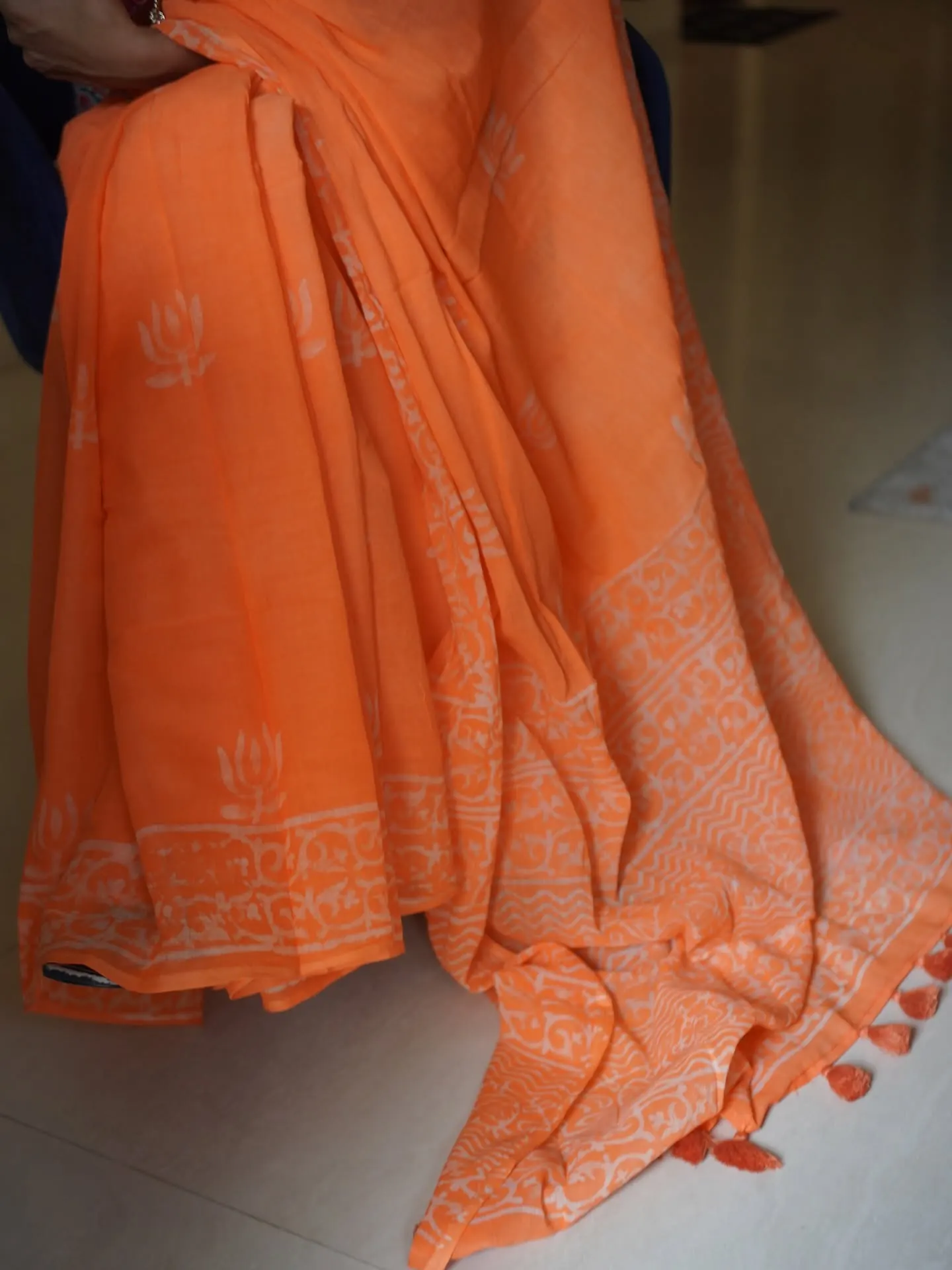 Tangerine Handloom Cotton, photo 4